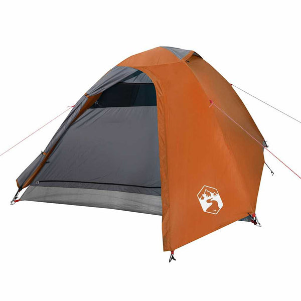 Wasserdichtes 3-Personen-Kuppelzelt Orange