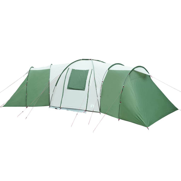 vidaXL Tente dôme familiale 12 personnes Verte Imperméable