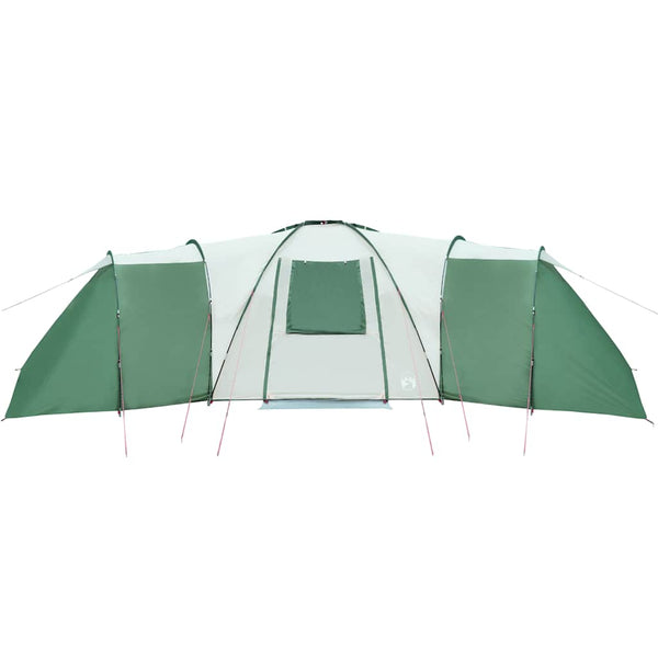 vidaXL Tente dôme familiale 12 personnes Verte Imperméable