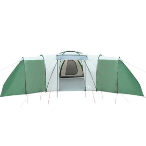 vidaXL Tente dôme familiale 12 personnes Verte Imperméable