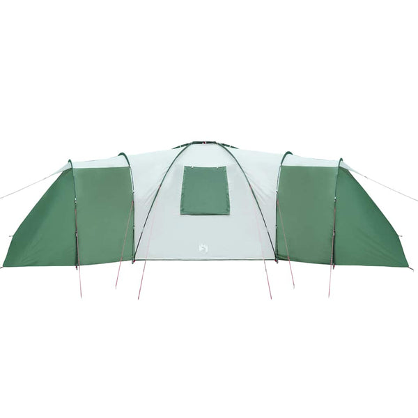 vidaXL Tente dôme familiale 12 personnes Verte Imperméable