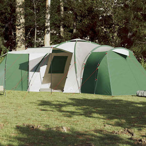 vidaXL Tente dôme familiale 12 personnes Verte Imperméable