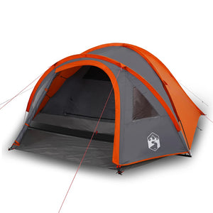 Wasserdichtes Kuppel-Campingzelt für 4 Personen, Orange