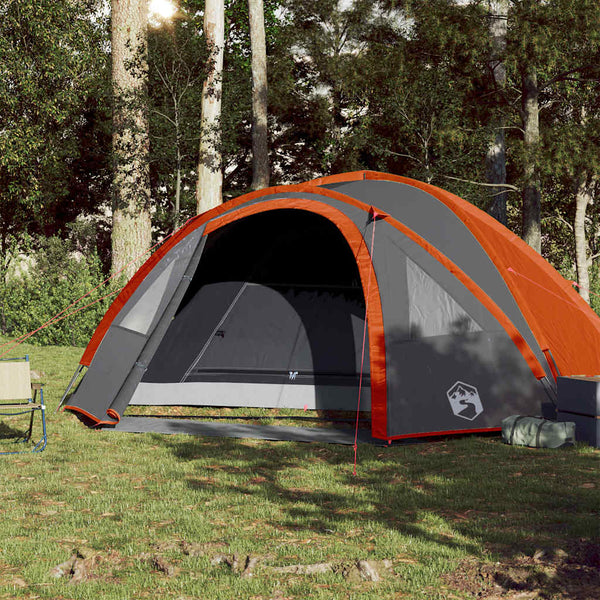 Wasserdichtes Kuppel-Campingzelt für 4 Personen, Orange