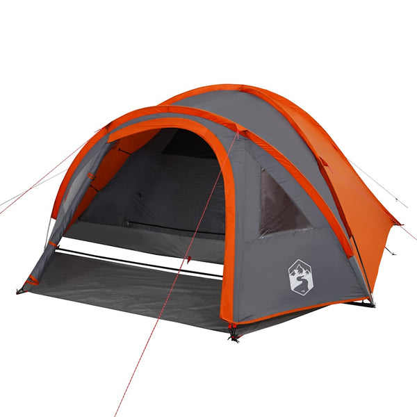 Wasserdichtes Kuppel-Campingzelt für 4 Personen, Orange