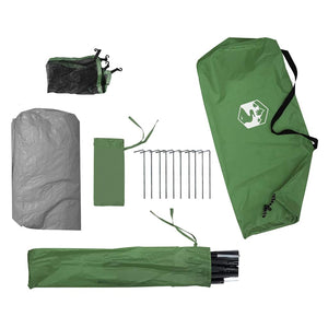 4-Personen-Campingzelt, wasserdicht, Grün