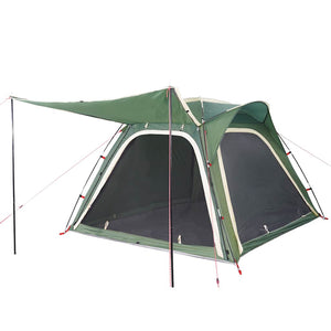 4-Personen-Campingzelt, wasserdicht, Grün