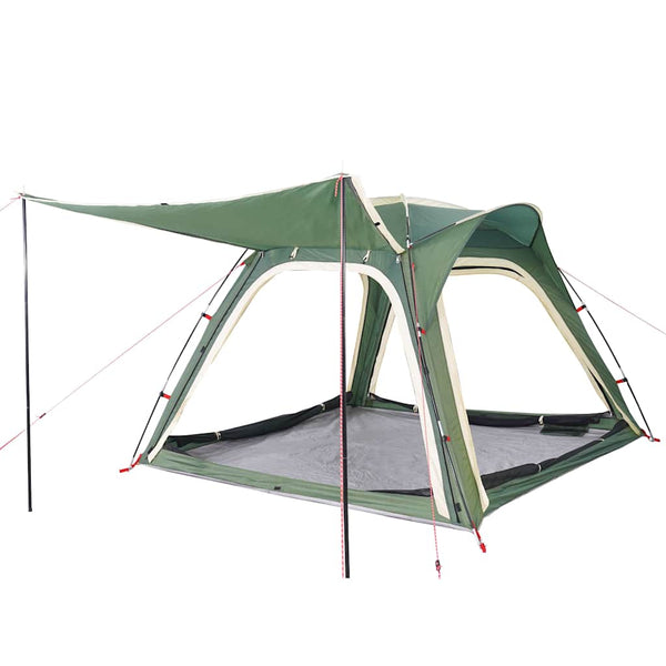 4-Personen-Campingzelt, wasserdicht, Grün