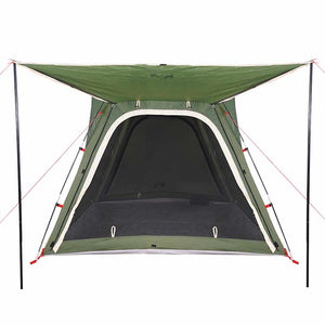 4-Personen-Campingzelt, wasserdicht, Grün