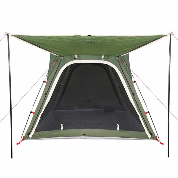 4-Personen-Campingzelt, wasserdicht, Grün