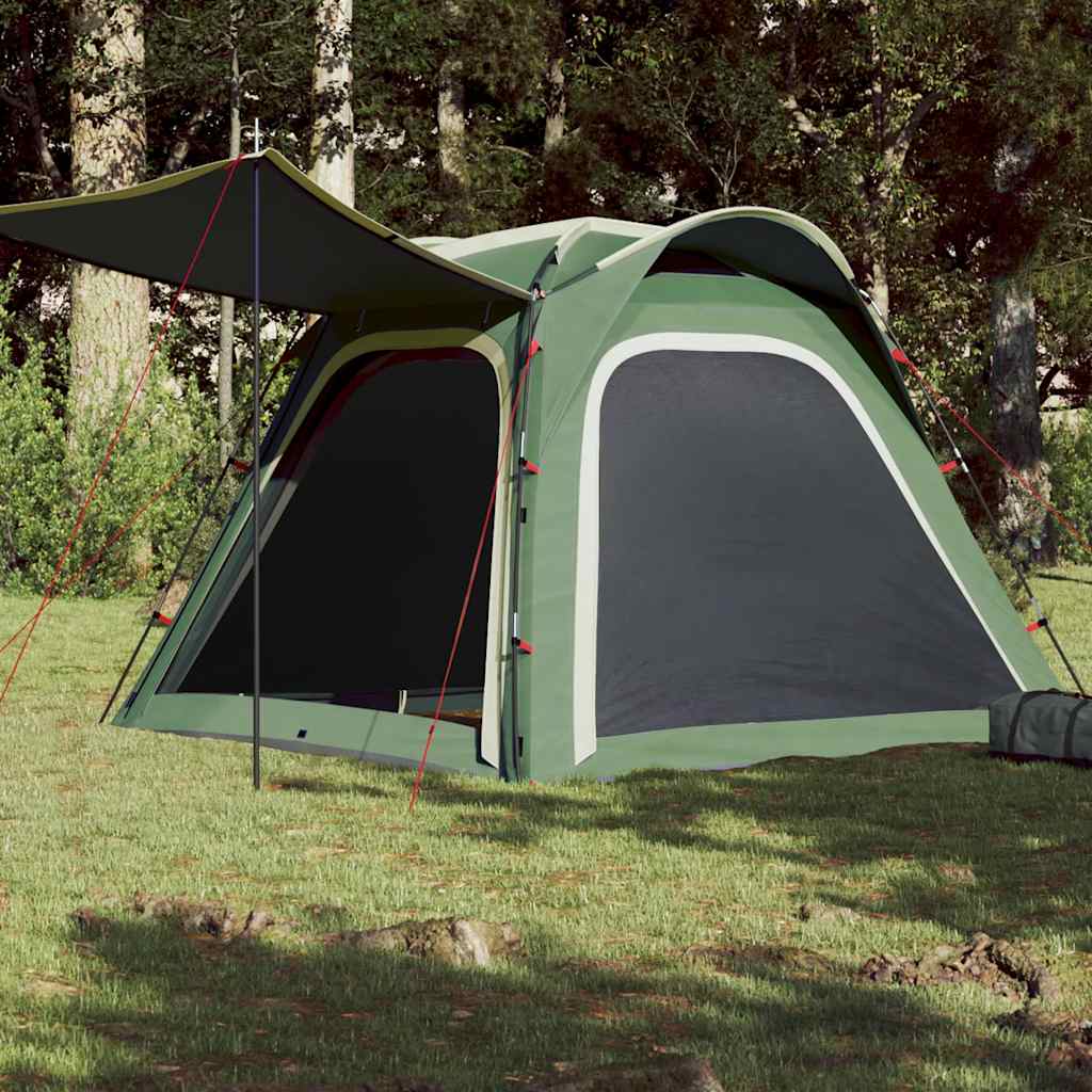 4-Personen-Campingzelt, wasserdicht, Grün