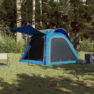 4-Personen-Campingzelt Wasserdicht Blau