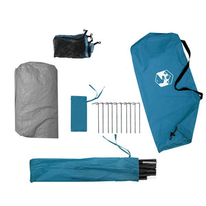 4-Personen-Campingzelt Wasserdicht Blau