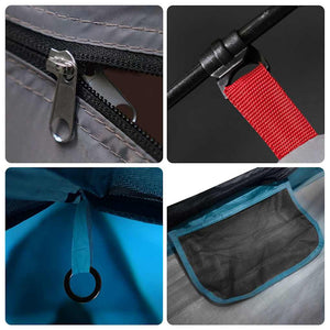 4-Personen-Campingzelt Wasserdicht Blau