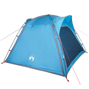 4-Personen-Campingzelt Wasserdicht Blau