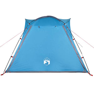 4-Personen-Campingzelt Wasserdicht Blau