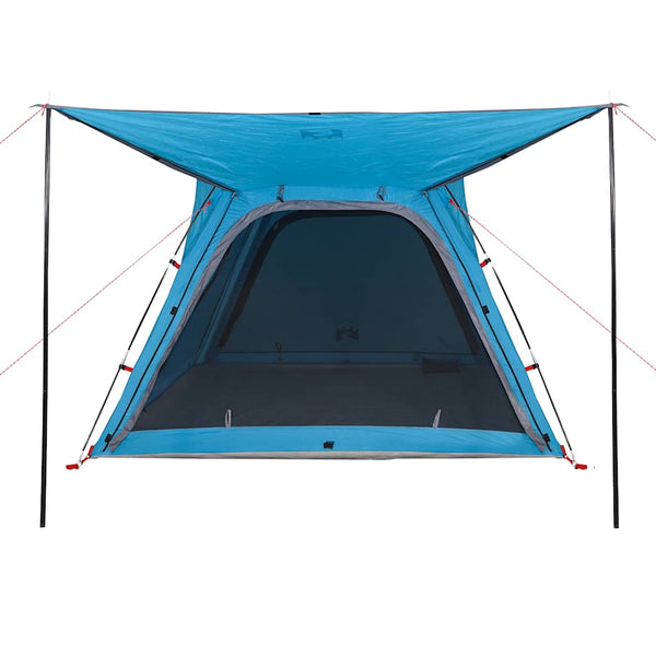 4-Personen-Campingzelt Wasserdicht Blau