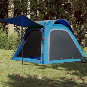 4-Personen-Campingzelt Wasserdicht Blau
