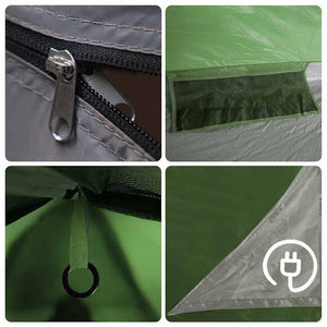 Wasserdichtes 2-Personen-Campingzelt - Grün