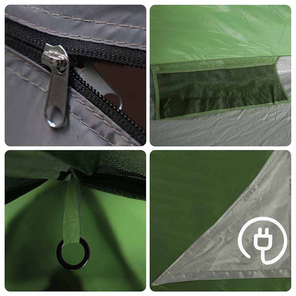 Wasserdichtes 2-Personen-Campingzelt - Grün