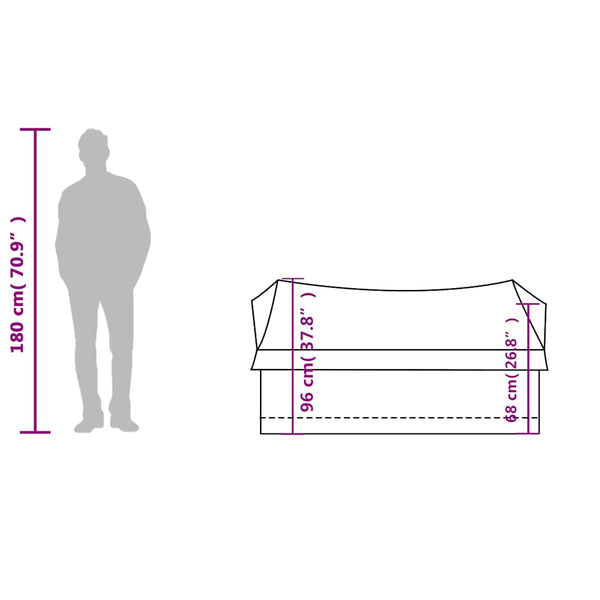 Wasserdichtes 2-Personen-Campingzelt - Grün