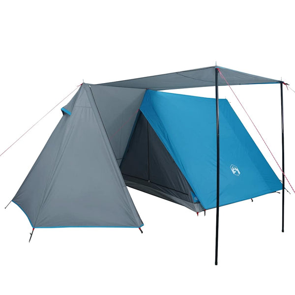 3-Personen-Campingzelt - Blau, Wasserdicht
