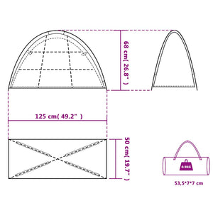 Wasserdichter Camping Organizer Zelt - 9 Fächer Blau