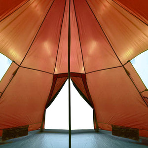 Wasserdichtes Tipi-Zelt Orange für 4 Personen