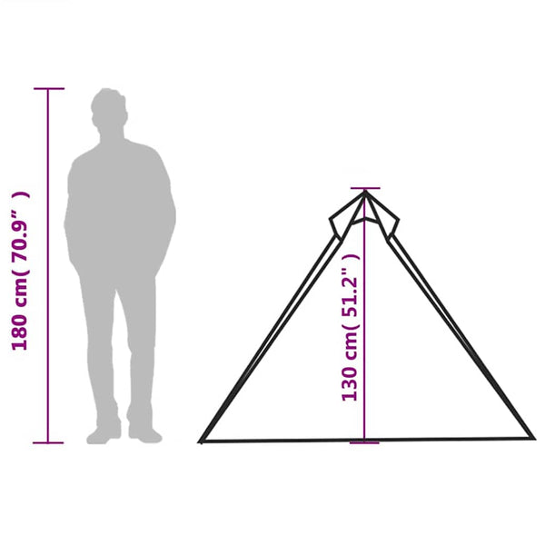 Tipi Hängezelt - 1 Person, Grün, Wasserdicht