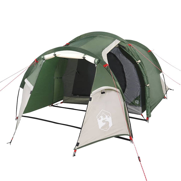 Wasserdichtes Tunnelzelt Grün für 3 Personen