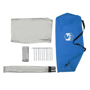 Strandmuschel Azurblau 268x223x125cm