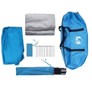 6-Personen Wasserdichtes Kuppelzelt - Blau