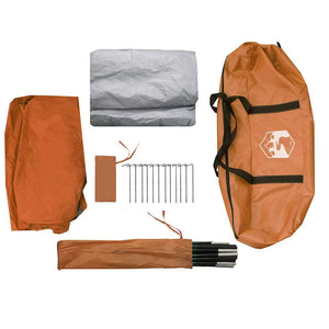 Wasserdichtes 6-Personen-Kuppelzelt Orange