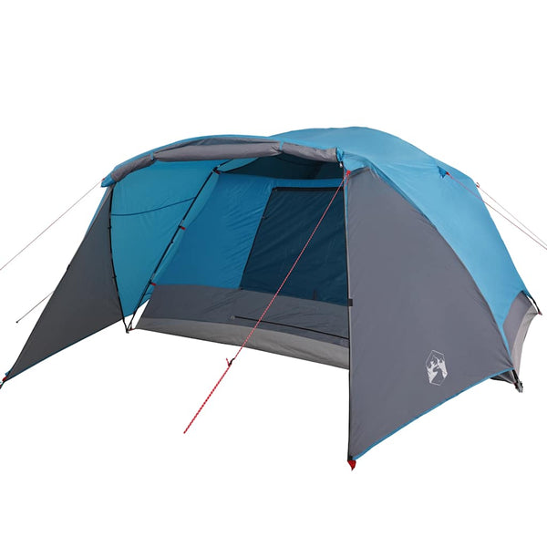 Wasserdichtes 4-Personen-Campingzelt mit Vorraum - Blau