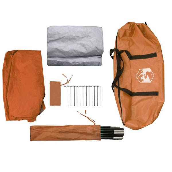 Wasserdichtes 4-Personen-Campingzelt mit Vorzelt