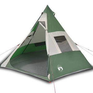 Wasserdichtes Tipi-Zelt Grün für 7 Personen
