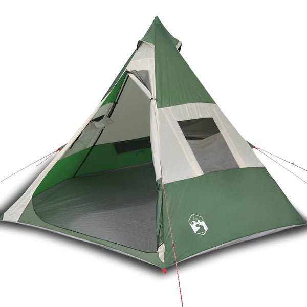 Wasserdichtes Tipi-Zelt Grün für 7 Personen