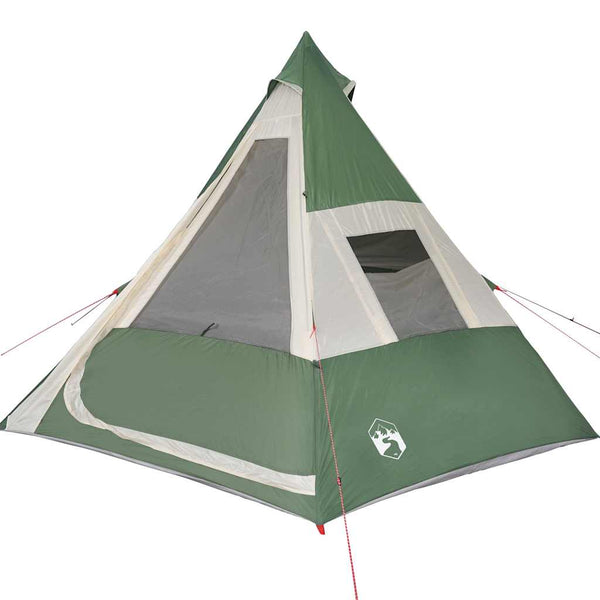 Wasserdichtes Tipi-Zelt Grün für 7 Personen