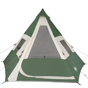 Wasserdichtes Tipi-Zelt Grün für 7 Personen