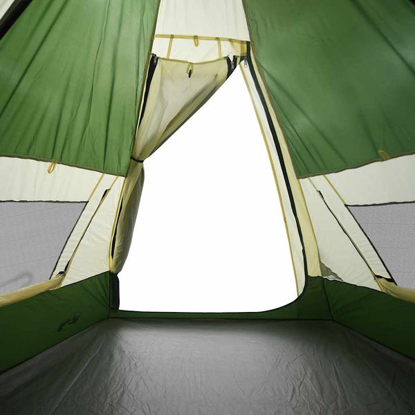 Wasserdichtes Tipi-Zelt Grün für 7 Personen