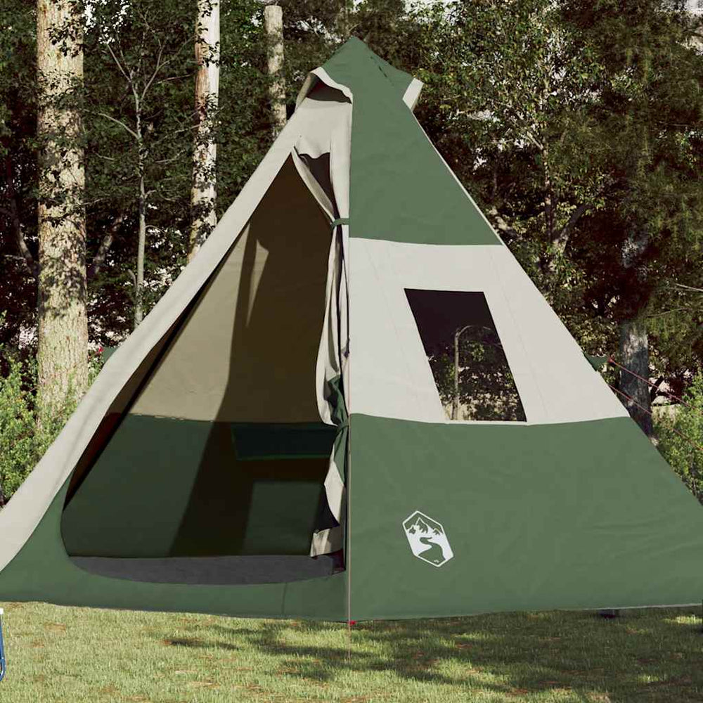 Wasserdichtes Tipi-Zelt Grün für 7 Personen