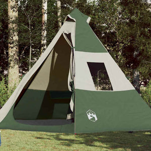 Wasserdichtes Tipi-Zelt Grün für 7 Personen