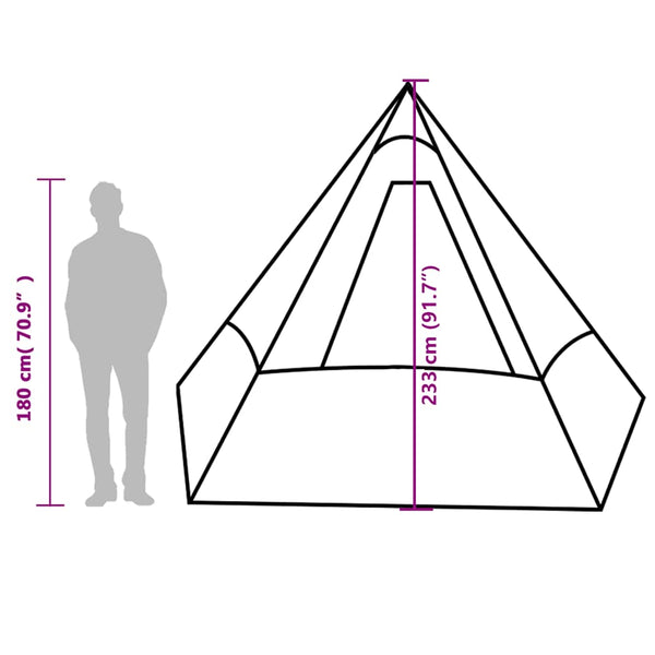 Wasserdichtes Tipi-Zelt für 7 Personen
