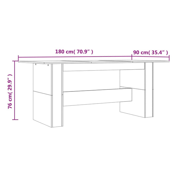 Esstisch Grau Sonoma 180 cm