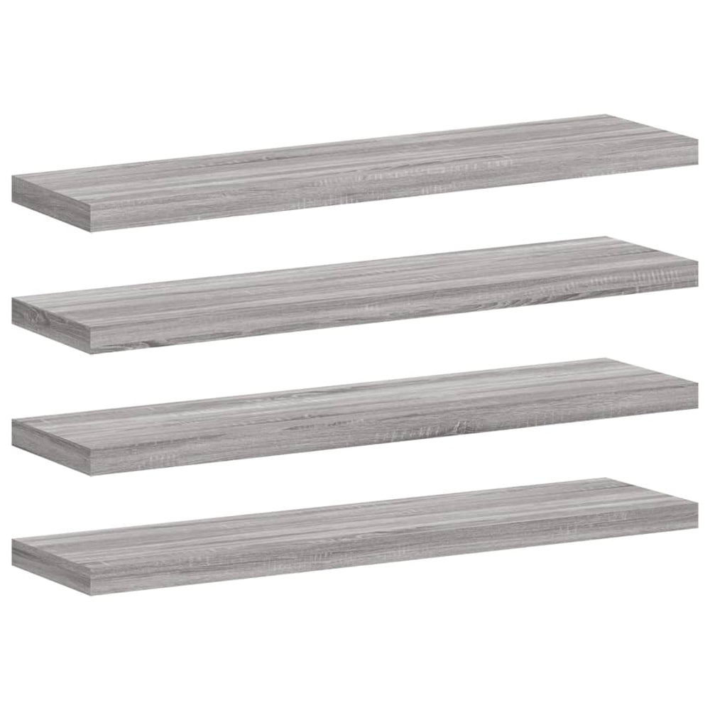 Wandregale Grau Sonoma 4er Set