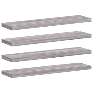 Wandregale Grau Sonoma 4er Set