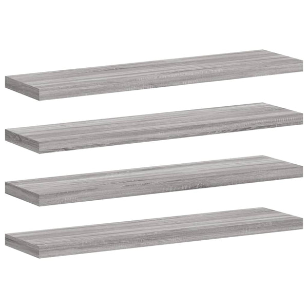 Wandregale Grau Sonoma 4er Set