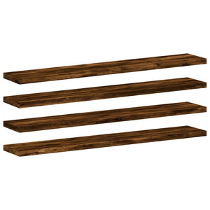Wandregale 4er Set Räuchereiche 60cm