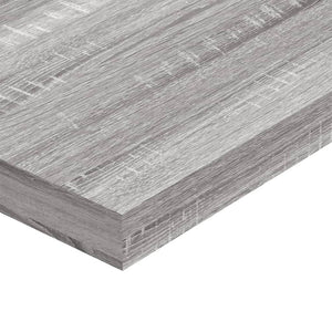 Wandregale Grau Sonoma 60x10 cm, 4er Set