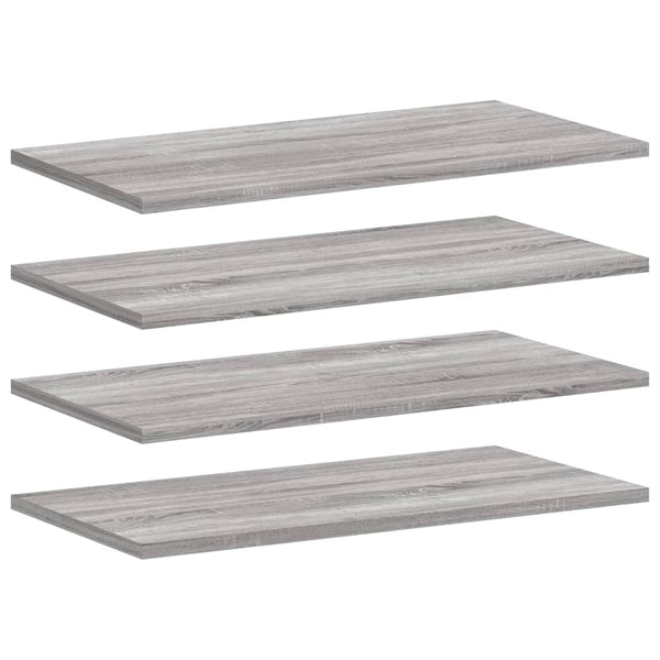 Wandregale Grau Sonoma 60 cm, 4er-Set